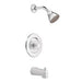 Moen T471EP Chateau Tub and Shower Trim Package with Single Function Shower Head - Less Valve in Chrome