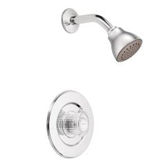 Moen T473 Chateau Single Handle M-PACT Pressure Balanced Shower Trim with Shower Head in Chrome