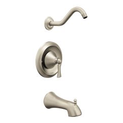 Moen T5503NH Wynford Moentrol One Handle Tub and Shower Faucet Trim Kit in Brushed Nickel