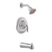 Moen T62133 Eva Posi-Temp Pressure Balanced Tub and Shower Trim with 2.5 GPM Shower Head and Tub Spout in Chrome