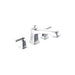 Moen T623 Boardwalk 3 Holes 6" Two Handle Widespread/Deck Mounted Roman Tub Faucet in Chrome