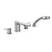 Moen T936 RizonTwo Handle Low Arc Roman Tub Faucet Includes Hand Shower in Chrome