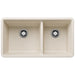 Precis SILGRANIT 33" 60/40 Double Bowl Undermount Kitchen Sink