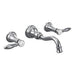 Moen TS42106 Weymouth Two Handle High Arc Wall Mount Bathroom Faucet in Chrome