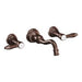Moen TS42106 Weymouth Two Handle High Arc Wall Mount Bathroom Faucet in Oil Rubbed Bronze