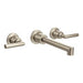 Moen TS43003 Arris Two Handle Wall Mount Bathroom Faucet in Brushed Nickel