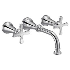 Moen TS44105 Two-Handle Wall Mount Bathroom Faucet