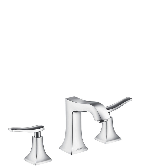 hansgrohe Metris C Widespread Faucet 100 with Pop-Up Drain, 1.2 GPM