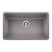 BLANCO 442536 Precis 30" Single Bowl Kitchen Sink - Metallic Gray