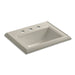 KOHLER K-2241-8 Memoirs Classic Classic drop-in bathroom sink with 8" widespread faucet holes