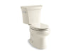 KOHLER 3998-47 Wellworth Two-Piece Elongated 1.28 Gpf Toilet in Almond