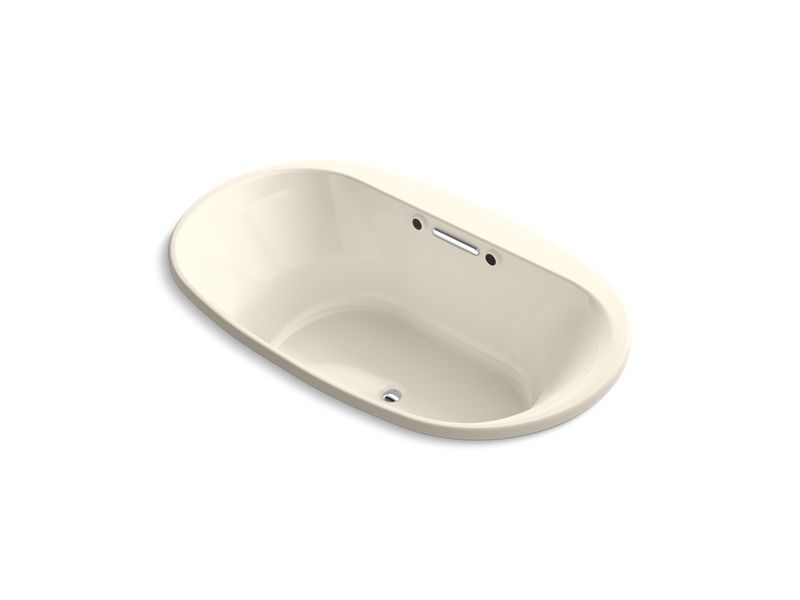 KOHLER K-5718-GW-47 Underscore Oval 72" x 42" drop-in BubbleMassage(TM) Air Bath with Bask heated surface