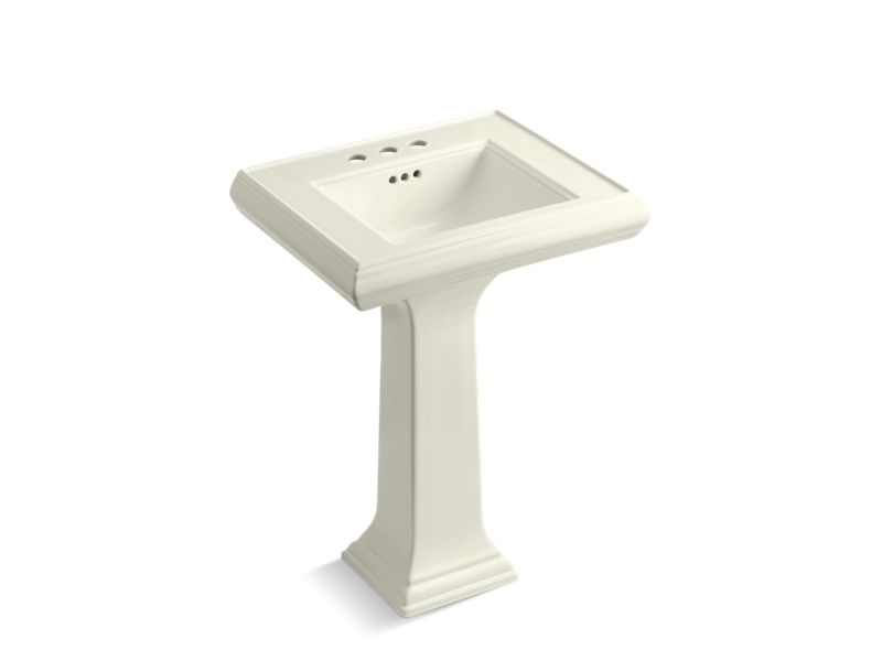 KOHLER 2238-4 Memoirs Classic 24" pedestal bathroom sink with 4" centerset faucet holes