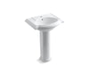 KOHLER 2286-1 Devonshire 24" pedestal bathroom sink with single faucet hole