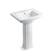 KOHLER 2359-4 Archer Pedestal bathroom sink with 4" centerset faucet holes
