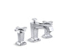KOHLER 16232-3-CP Margaux Widespread Bathroom Sink Faucet With Cross Handles in Polished Chrome