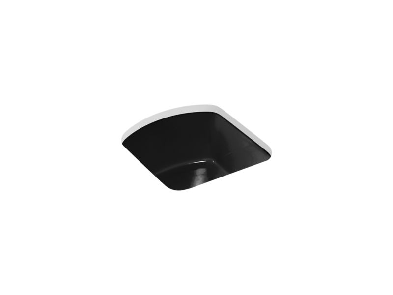 KOHLER K-5848 Napa 18-3/4" x 18-11/16" x 9-5/8" Undermount bar sink with no faucet holes