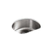 KOHLER 3186-NA Undertone 24-1/4" X 21-1/4" X 9-1/2" Undermount Single-Bowl Medium Kitchen Sink