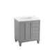 KOHLER K-99517-LGR Damask 30" bathroom vanity cabinet