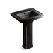 KOHLER 2359-1 Archer Pedestal bathroom sink with single faucet hole