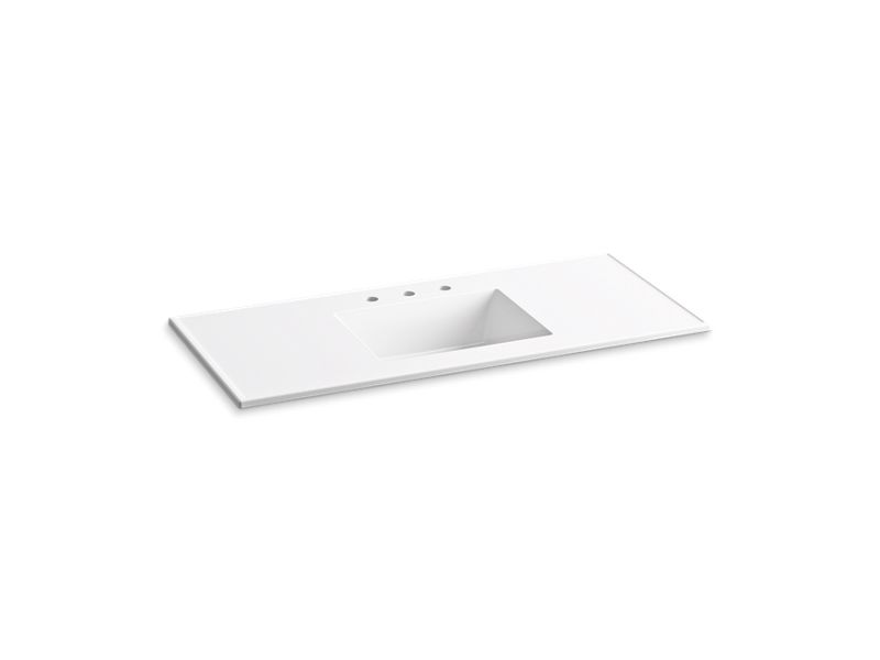 KOHLER K-2783-8 Ceramic/Impressions 49" Vitreous china vanity top with integrated rectangular sink