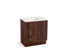 KOHLER K-99530-TKL-1WE Poplin 30" bathroom vanity cabinet with toe kick, 1 door and 3 drawers on left
