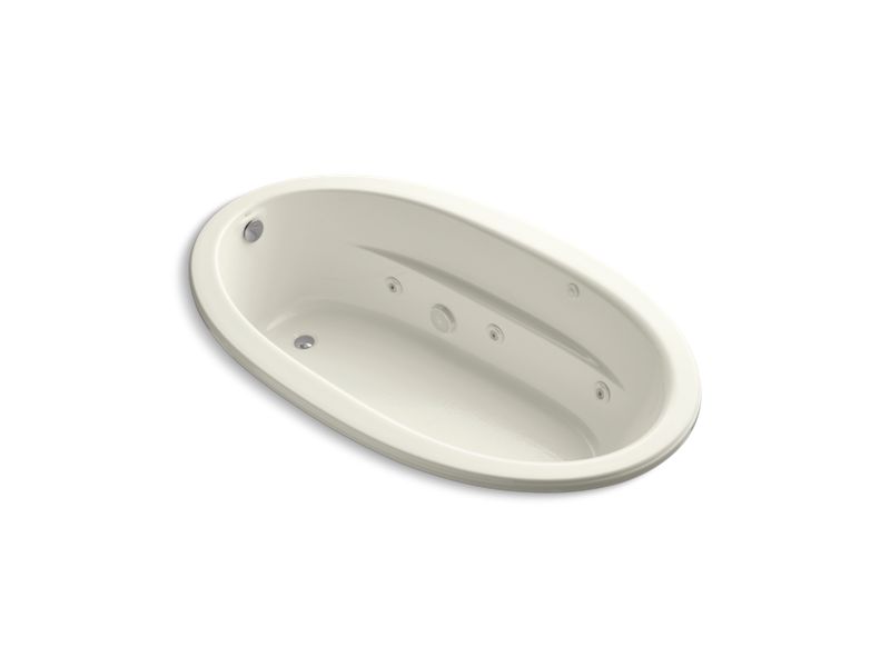 KOHLER K-1164-S1W-96 Sunward 72" x 42" drop-in whirlpool with Bask heated surface
