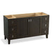 KOHLER K-99536-LG-1WC Poplin 60" bathroom vanity cabinet with legs, 2 doors and 6 drawers