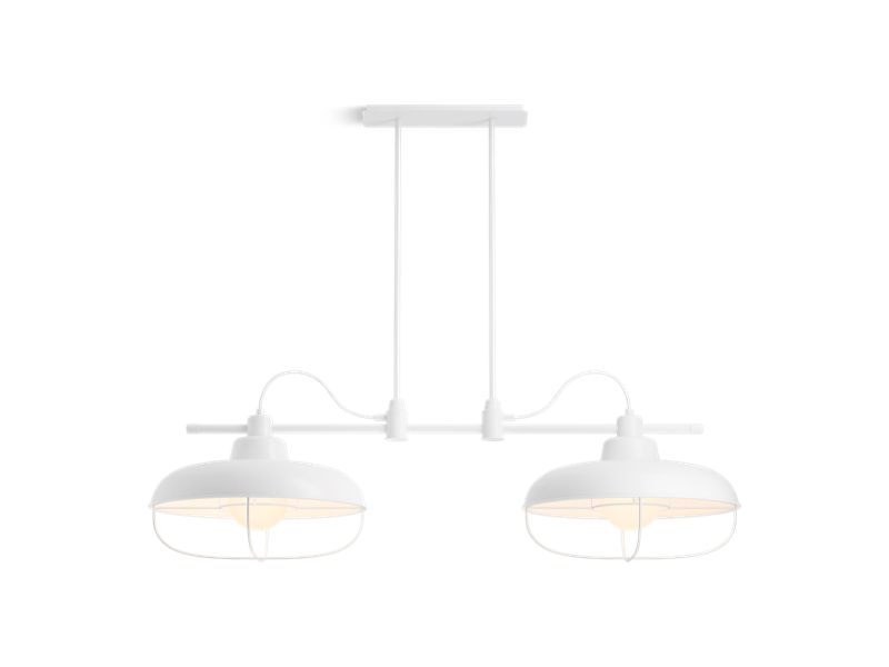 KOHLER K-23661-CH02 Modern Farm Two-light linear chandelier