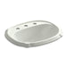 KOHLER K-2189-8-NY Portrait Drop-in bathroom sink with 8" widespread faucet holes