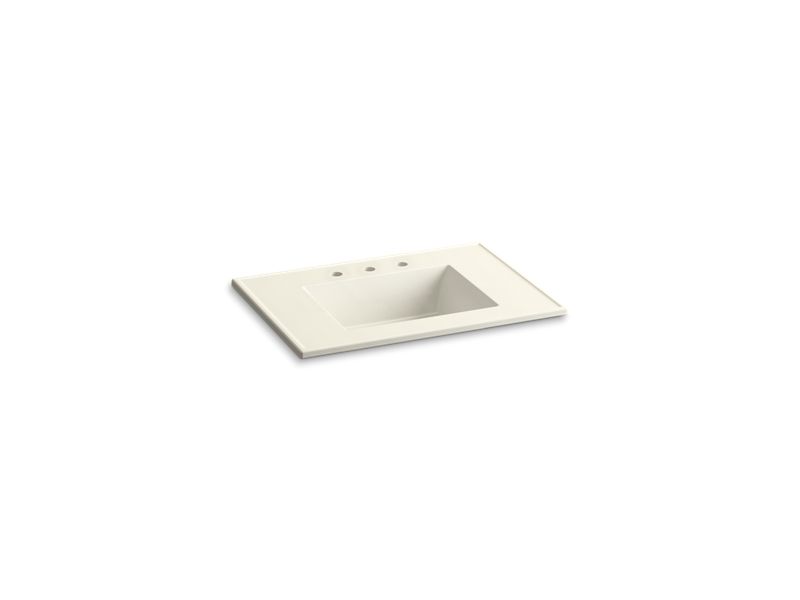 KOHLER K-2779-8 Ceramic/Impressions 31" Vitreous china vanity top with integrated rectangular sink