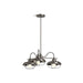 KOHLER 23662-CH03-VNL Modern Farm Three-Light Chandelier in Valiant Nickel
