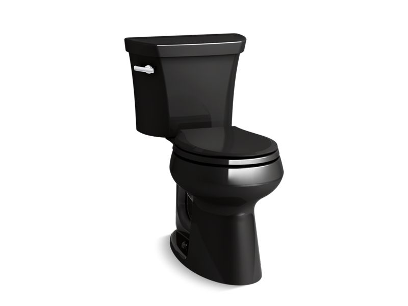 KOHLER 5481-U Highline Two-piece round-front 1.28 gpf chair height toilet with insulated tank