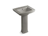 KOHLER 2359-8 Archer Pedestal bathroom sink with 8" widespread faucet holes