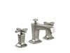 KOHLER 16232-3-BN Margaux Widespread Bathroom Sink Faucet With Cross Handles in Vibrant Brushed Nickel