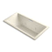 KOHLER K-1835-XH2G-47 Underscore Rectangle 72" x 36" drop-in whirlpool + BubbleMassage(TM) Air Bath with center drain