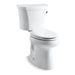KOHLER 3949-RZ-0 Highline Comfort Height Two-Piece Elongated 1.28 Gpf Chair Height Toilet With Right-Hand Trip Lever, Tank Cover Locks, Insulated Tank And 14" Rough-In in White