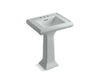 KOHLER 2238-4 Memoirs Classic 24" pedestal bathroom sink with 4" centerset faucet holes