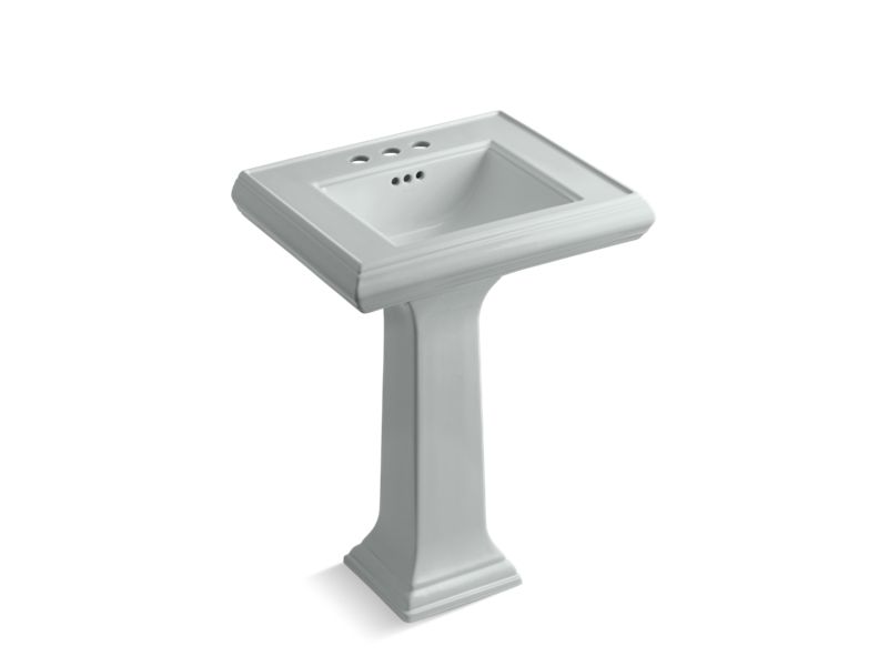 KOHLER 2238-4 Memoirs Classic 24" pedestal bathroom sink with 4" centerset faucet holes