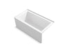 KOHLER 20202-ZY-0 Underscore Rectangle 60" X 32" Alcove Bath With Integral Apron, Integral Flange, And Right Drain in White