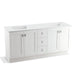 KOHLER K-99538-TK-1WA Poplin 72" bathroom vanity cabinet with toe kick, 4 doors and 3 drawers