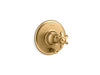 KOHLER K-T72768-3M Artifacts Rite-Temp pressure-balancing valve trim with push-button diverter and prong handle