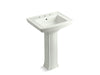 KOHLER 2359-8 Archer Pedestal bathroom sink with 8" widespread faucet holes