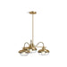 KOHLER 23662-CH03-BGL Modern Farm Three-Light Chandelier in Moderne Brushed Gold