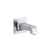 KOHLER 13139-B-CP Pinstripe Wall-Mount 6-7/8" Non-Diverter Bath Spout in Polished Chrome