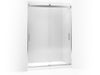 KOHLER K-706013-L Levity Sliding shower door, 82" H x 56-5/8 - 59-5/8" W, with 3/8" thick Crystal Clear glass