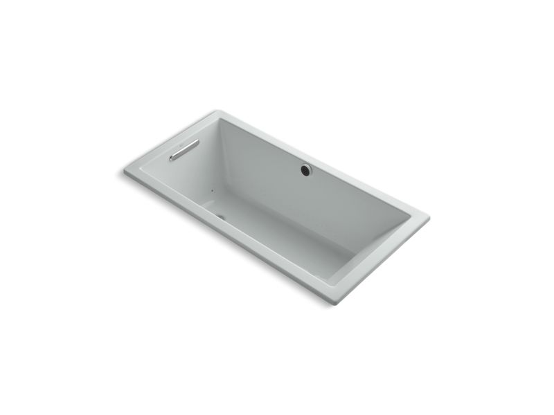 KOHLER K-1167-GW-95 Underscore Rectangle 60" x 30" drop-in BubbleMassage(TM) Air Bath with Bask heated surface and reversible drain