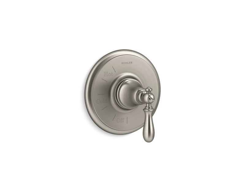 KOHLER K-TS72767-9M Artifacts Rite-Temp valve trim with swing lever handle