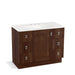 KOHLER K-99562-TK-1WE Poplin 42" bathroom vanity cabinet with toe kick, 1 door and 6 drawers