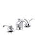 KOHLER 12265-4-CP Fairfax Widespread Bathroom Sink Faucet With Lever Handles in Polished Chrome